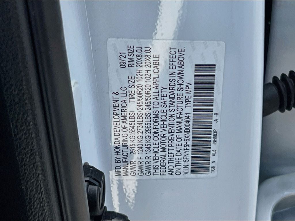 2022 Honda Pilot Touring 7 Passenger