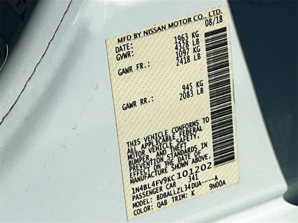 2019 Nissan Altima 2.5 Platinum