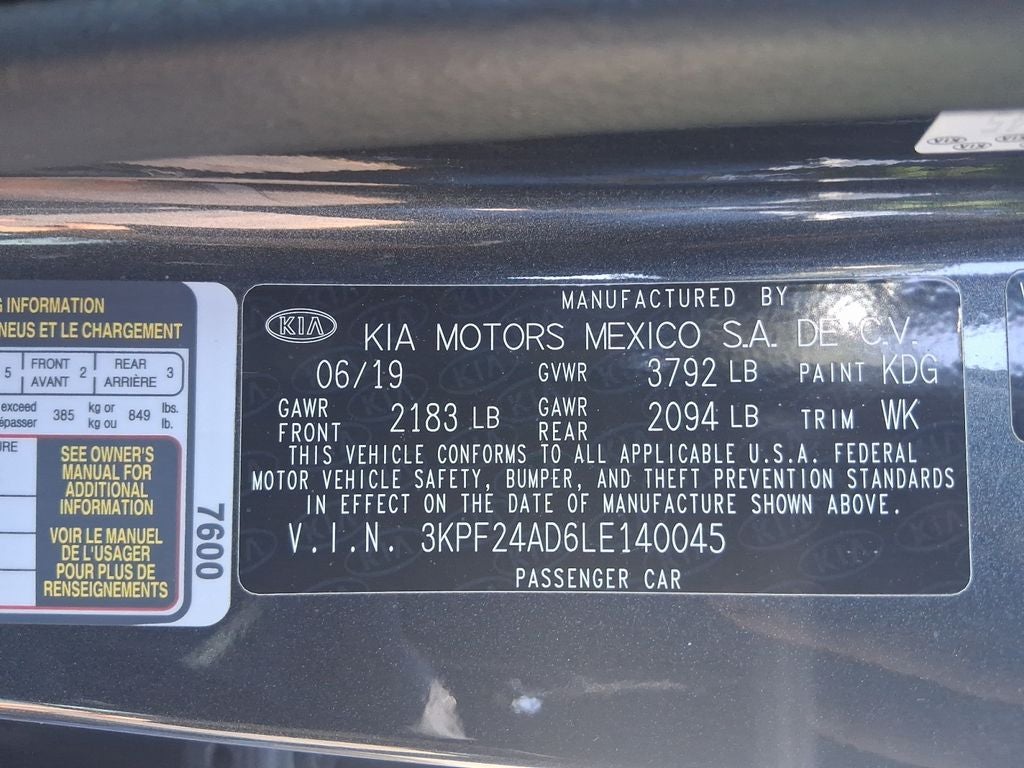 2020 Kia Forte FE