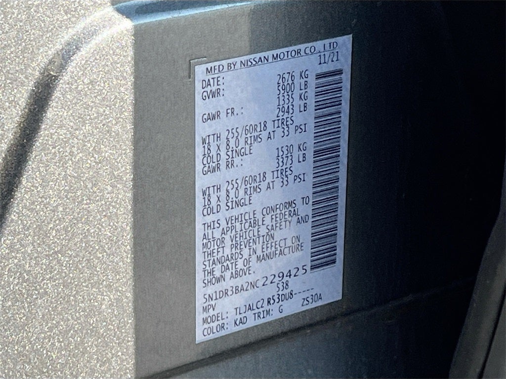 2022 Nissan Pathfinder SV