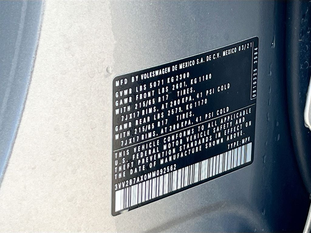 2021 Volkswagen Tiguan 2.0T SE